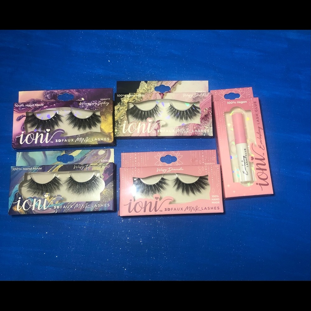 Ioni 3D mink lashes and vegan glue